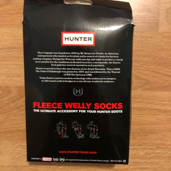 NWT | Hunter Boots | Purple Fleece Welly Socks | Size S - Picture 2 of 3